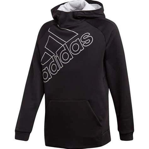 adidas pullover schwarz mit adidas am ärmel|Adidas hooded pullover.